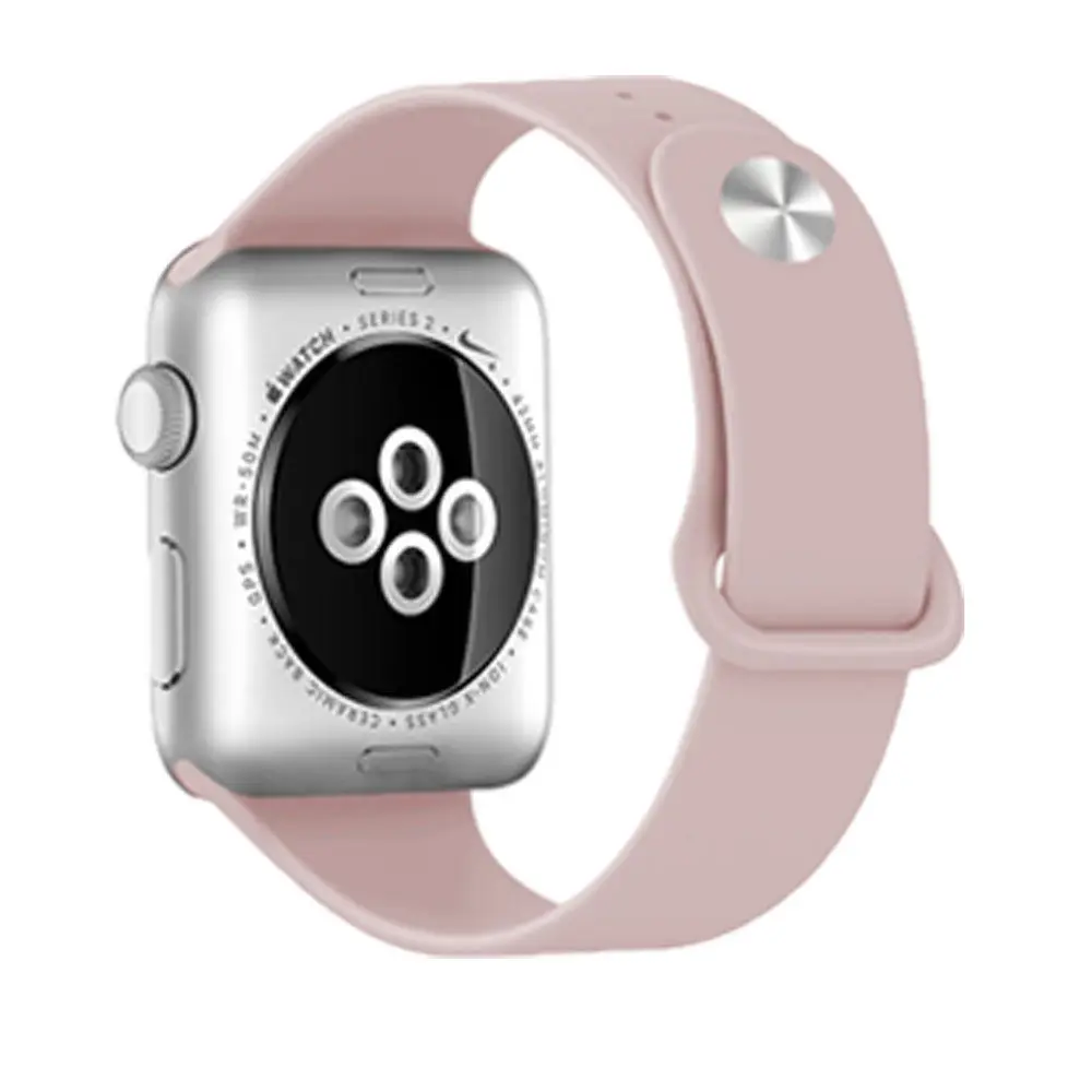 38mm Замена силиконовый спортивный ремешок Ремешок для Apple Watch 38 мм 42 мм iWatch Маленький Горячий - Цвет: 38mm