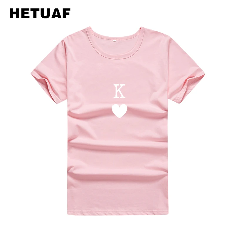 Женская футболка с принтом HETUAF K LOVE Graphic хипстерская в стиле панк для влюбленных