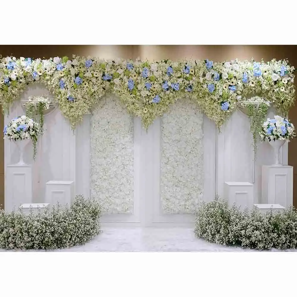 Фон для свадебной фотосъемки Allenjoy с цветочным рисунком | Электроника