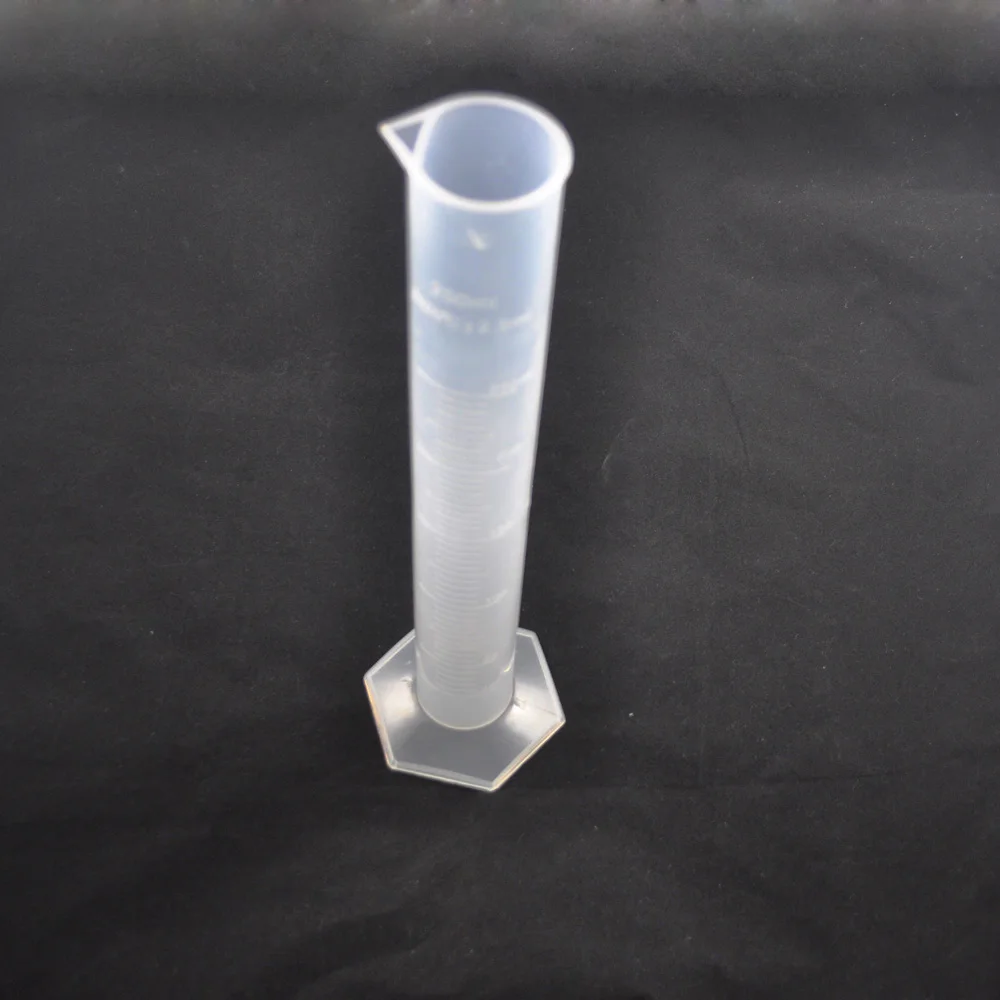 Доступный 250 мл прозрачный белый пластиковый мерный Градуированный Цилиндр