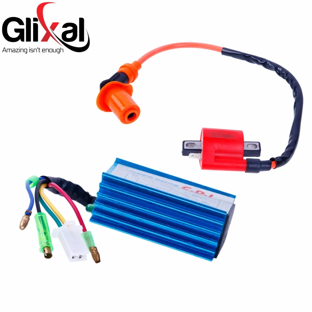 Glixal Jog 50cc 72cc MINARELLI 1PE40QMB двигатель Скутер мопед высокая производительность AC Racing CDI Коробка+ катушка зажигания