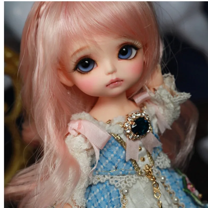 1/8 BJD куклы / SD Веселая Мода Милая желтая кукла с глазами для маленькой девочки