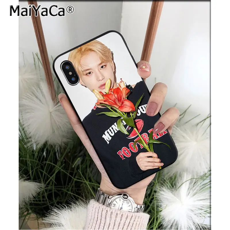 MaiYaCa NCT 127 KPOP Силиконовый ТПУ мягкий черный чехол для телефона Apple iPhone 8 7 6 6S Plus X XS MAX 5