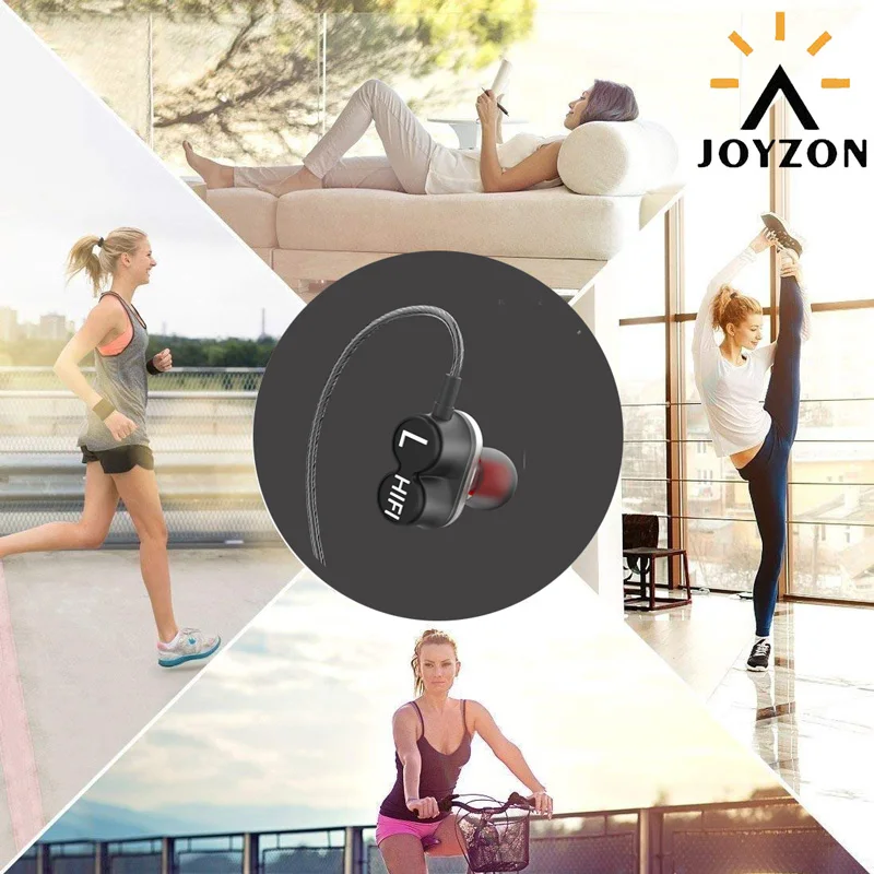 Новейшие двойные водительские наушники 4 динамика в ухо HIFI спортивные стерео бас