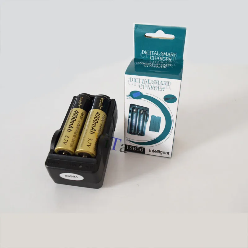 2Pcs 3.7V Large capacity 18650 Battery Dual Wall Charger Rechargeable + EU/US Travel For torch Headlamp | Электроника