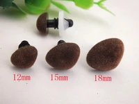 30pcs 12mm15mm18mm brown safety nose plastic doll with washer mixed size each size 10 pcs
