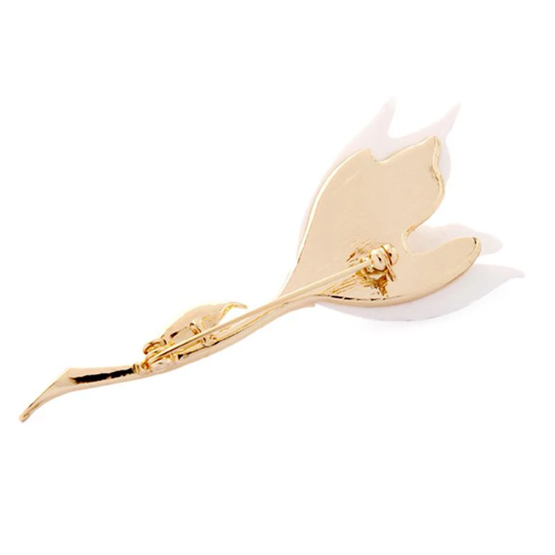 1 шт. модные женские Украшения брошь в виде тюльпана белая из смолы элегантные