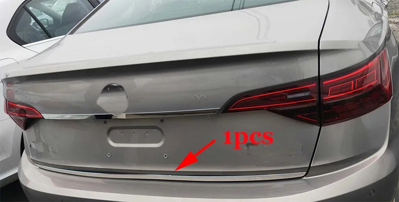 Для 2018 2019 2020 VW Jetta mk7 ремонт заднего бампера багажника хромированная отделка |