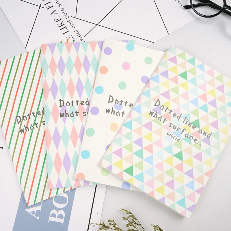 2018 милый свежий Красочный геометрический блокнот с рисунком креативный мягкий