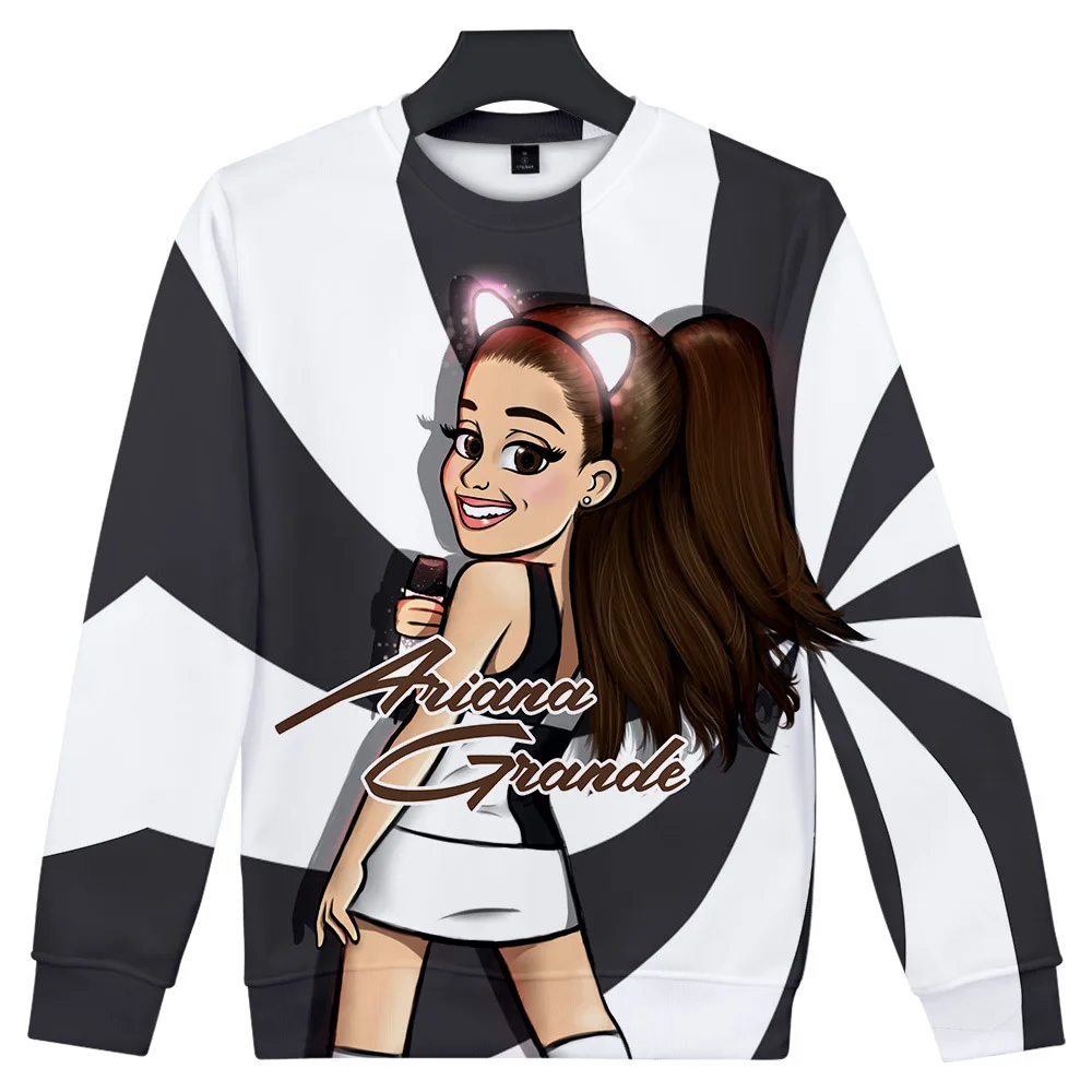 3D певица Ариана Гранде Толстовка панк шик для мужчин женщин толстовки пуловер
