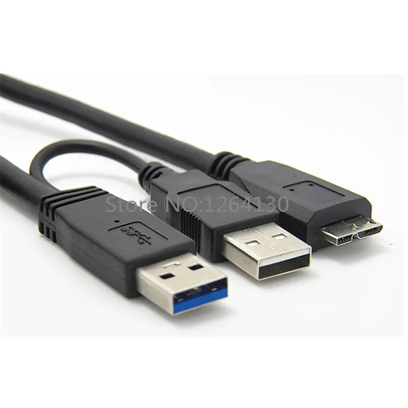 Сверхскоростной Кабель USB 3 0 двойная мощность Y образная форма 2 X Type A Micro B внешние
