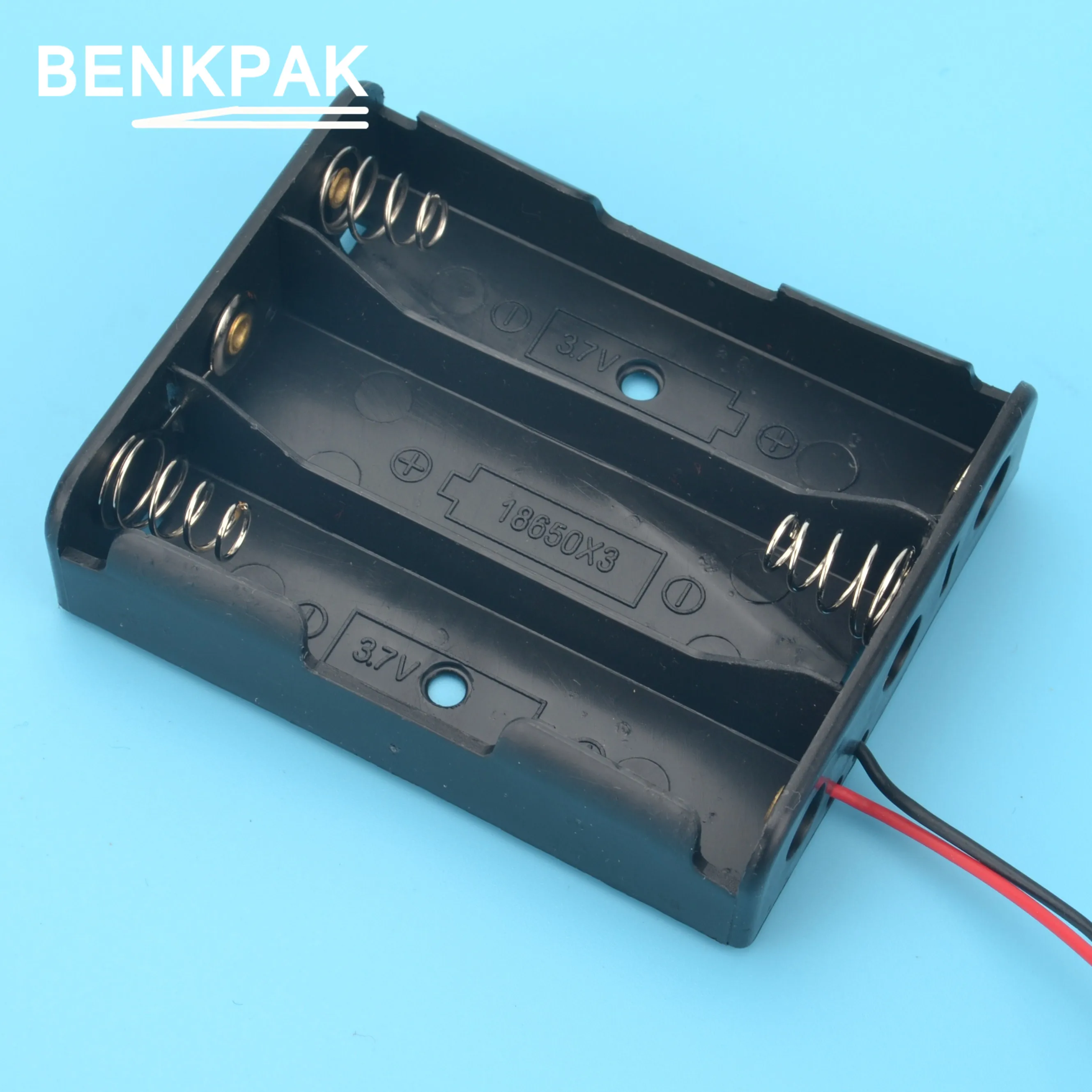 Пластиковый держатель для батарей BENKPAK 18650 2 шт. коробка хранения чехол 3x18650 черный
