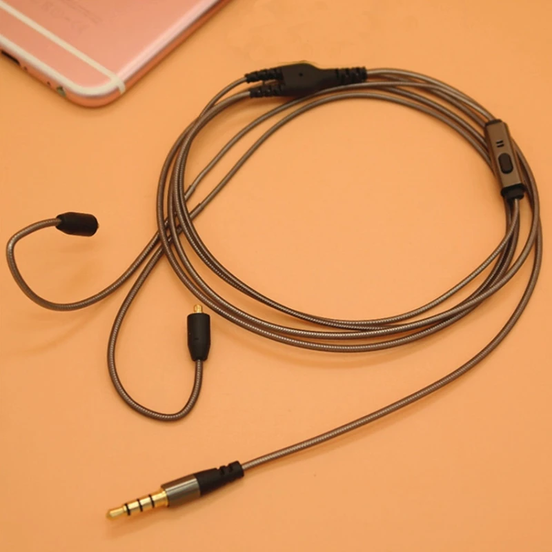 Замена кабель наушников с контроллером для MMCX наушники Shure SE215 SE315 SE425 SE535 SE846 UE900 T100