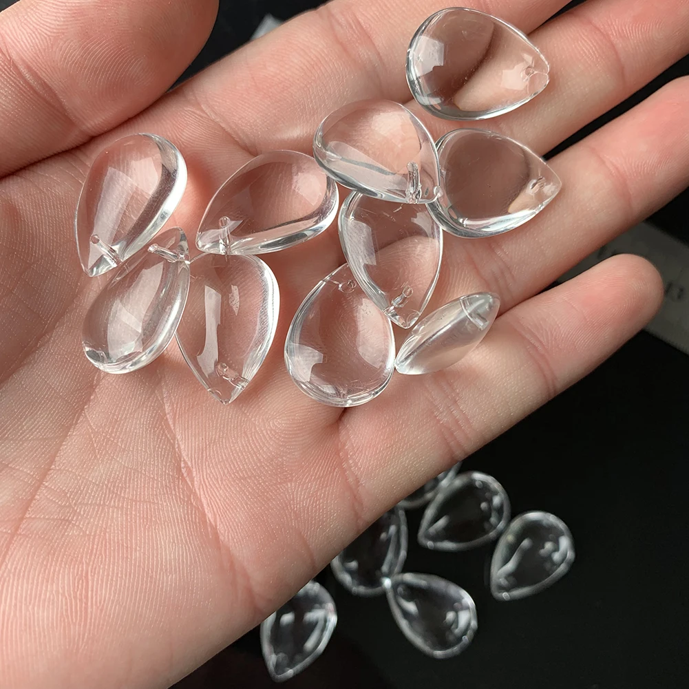 Новая капля воды Suncatcher Гладкий кристалл кулон люстра с хрустальными подвесками часть бисера Центр прозрачного стекла украшения DIY поставка