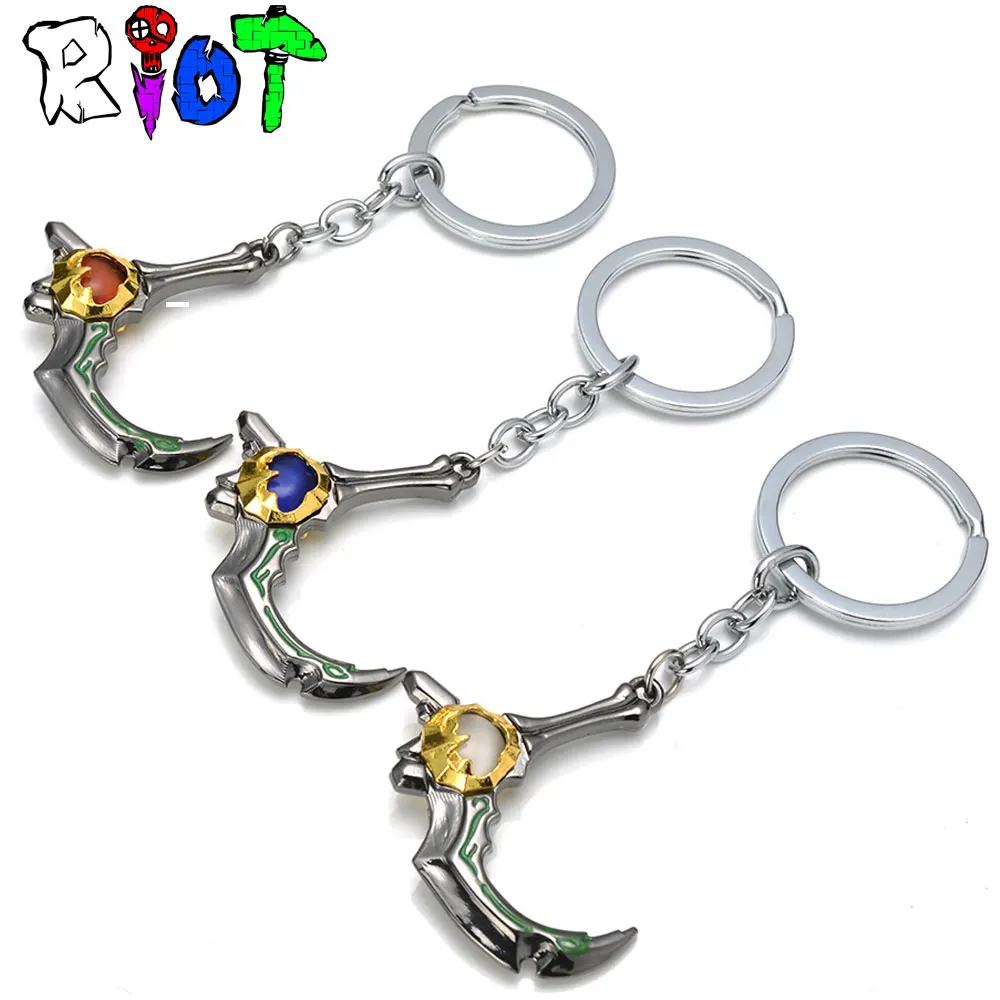 Riot Anime Hot Game DOTA 2 брелок для ключей с оружием Slark DOTA2 брелки глаз SKADI ювелирные
