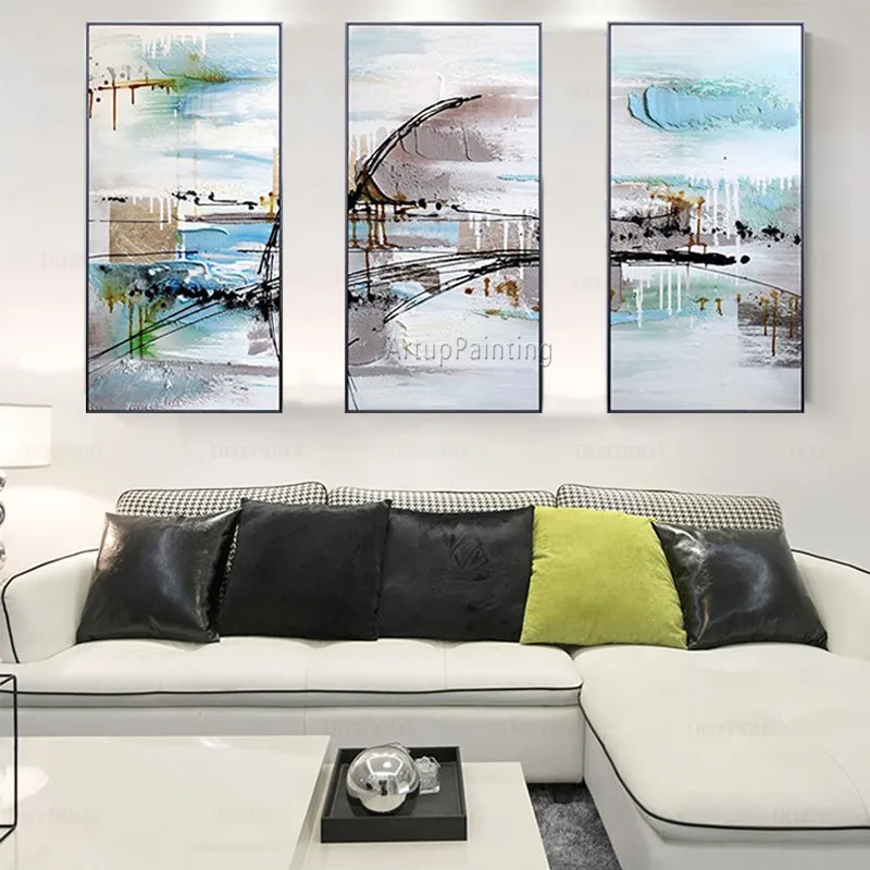 Картина на холсте cuadros decoracion 3 шт. quadro акриловая морская живопись настенные