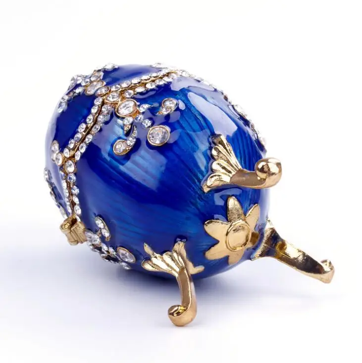 Европейская металлическая коробка яйцо для ювелирных изделий Faberge домашнее