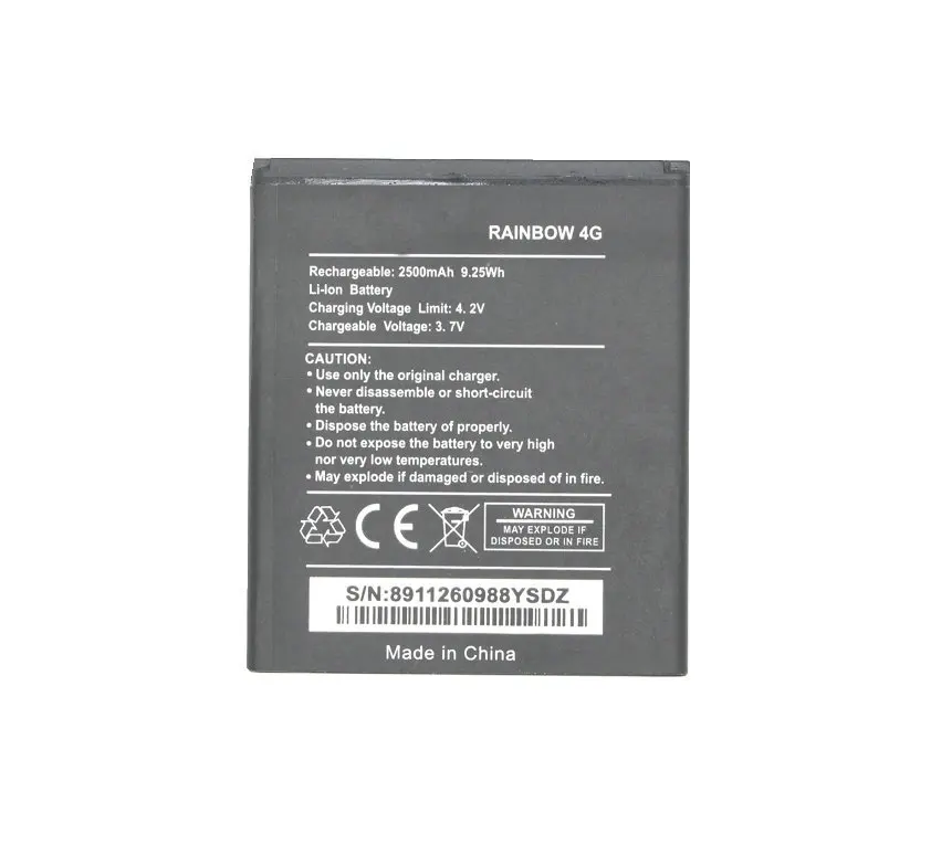 Ciszean 10x Новый 3 7 V 2500mAh запасная батарея Rainbow4g для Wiko RAINBOW 4G Batterie Bateria батареи