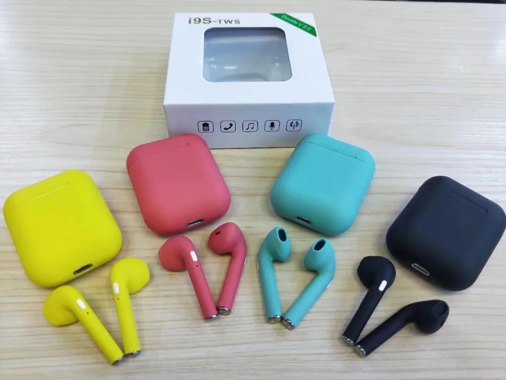 Бинауральные TWS наушники I9s tws V5.0 Bluetooth беспроводная гарнитура для iphone xs Android phone с