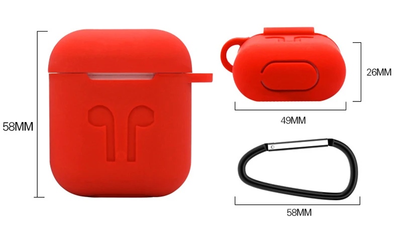 ТПУ силиконовый Беспроводной наушники крышка для Airpods случае защита от пыли наушники-вкладыши для Airpod Чехол Air стручки аксессуары
