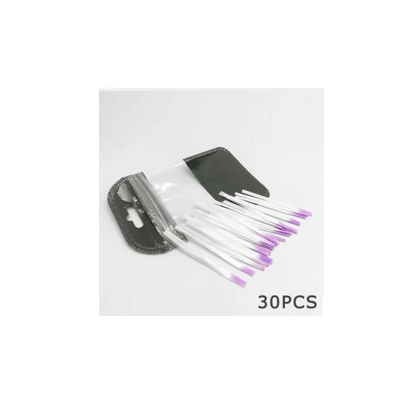 30pcs 100 шт./компл. волокно Стекло наращивание ногтей Стекло fibernails волокна ружье гвоздя набора формы акриловые советы накладные для ухода за ногтями маникюрный салон набор инструментов - Цвет: 30pcs