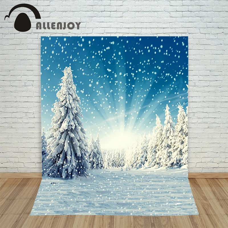 Allenjoy фоны для фотосъемки Рождество Зима снег горы Спорт на открытом воздухе