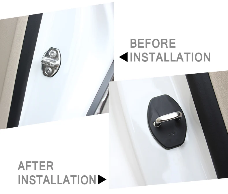 8 шт./компл. новейший защитный чехол для дверного замка автомобиля VW Volkswagen Passat Golf 6