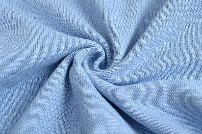 Japanese JK pullovers sweater water blue white bar V neck long sleeve uniforms Center twist decoration | Женская одежда