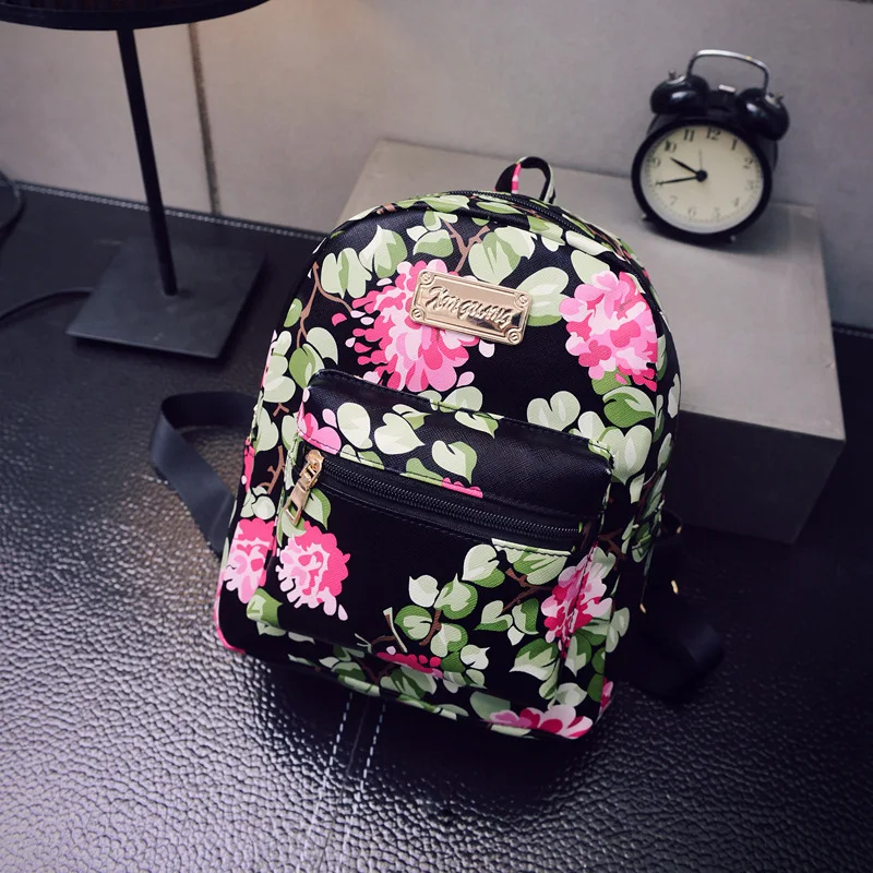 Новый горячая распродажа лето 2019 корейский женский рюкзак с цветочным принтом