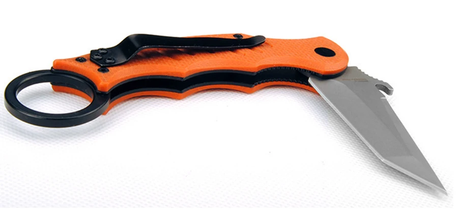 Тренировочный складной нож 440Cblade G10 с ручкой, карманные ножи для кемпинга, охоты, выживания, ручные инструменты для повседневного использования