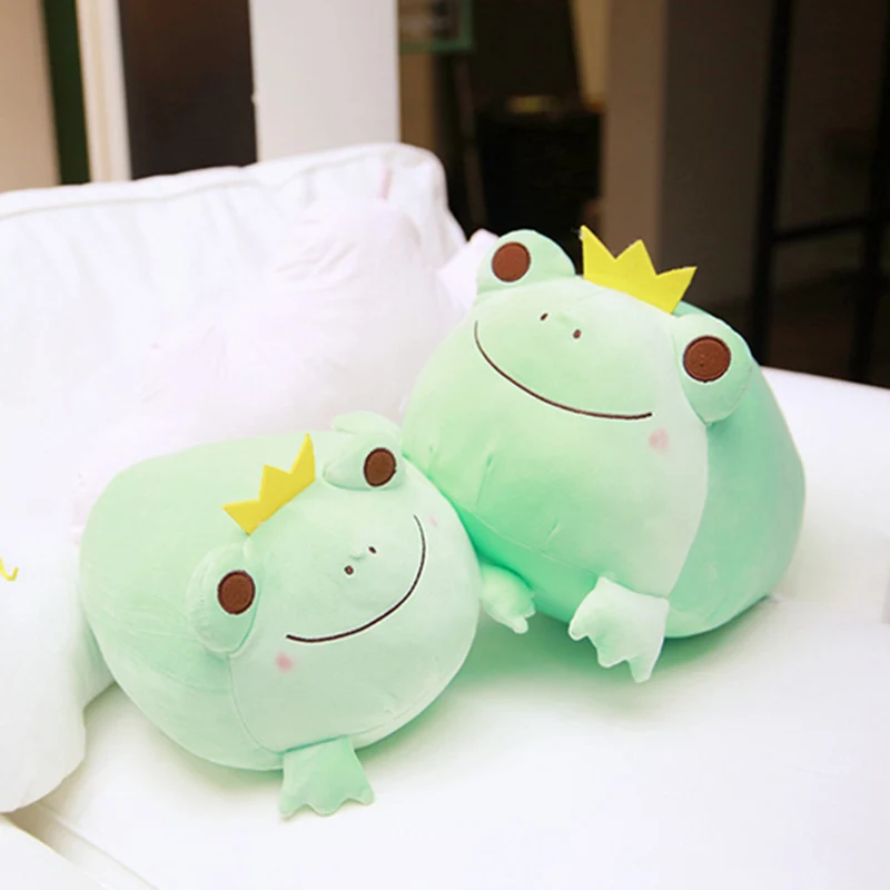1 шт 35 см 42 вниз хлопок лежа осанка Корона лягушка плюшевые игрушки Kawaii чучела