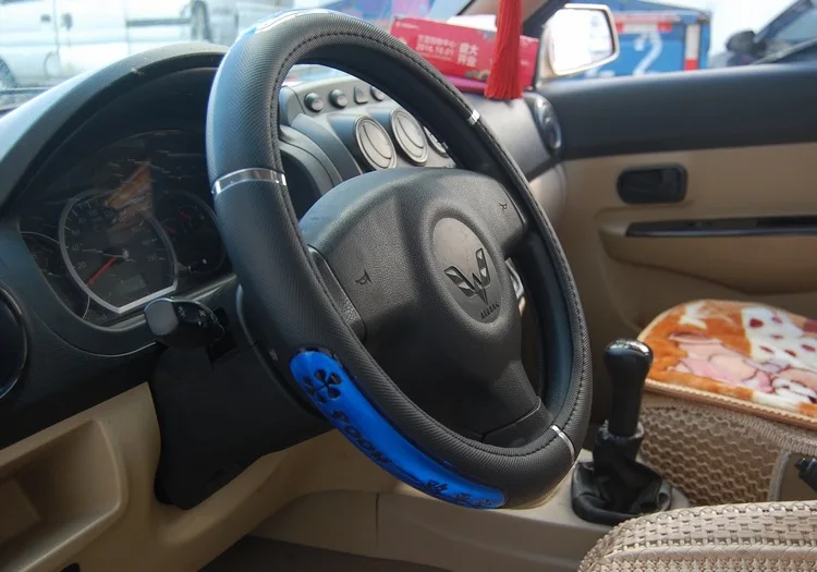 Кожаные чехлы на руль для автомобиля автобуса грузовика 36 38 40 42 45 47 50 см диаметр авто чехол на руль