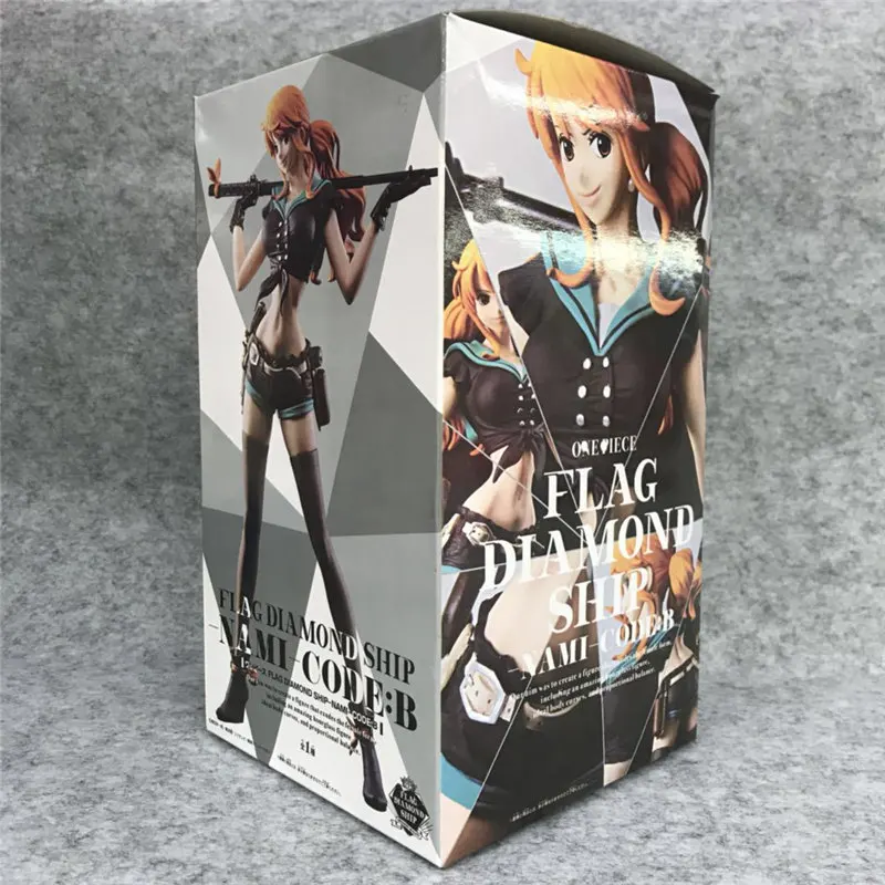 

24CM Anime One Piece Diamond Flag Ship Nami Code: B PVC Figure Toy Collectible Model Toys Birthday Gift for Children