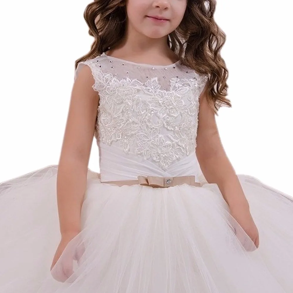 Платья для девочек с цветами длинные белые платья первого причастия vestido daminha de