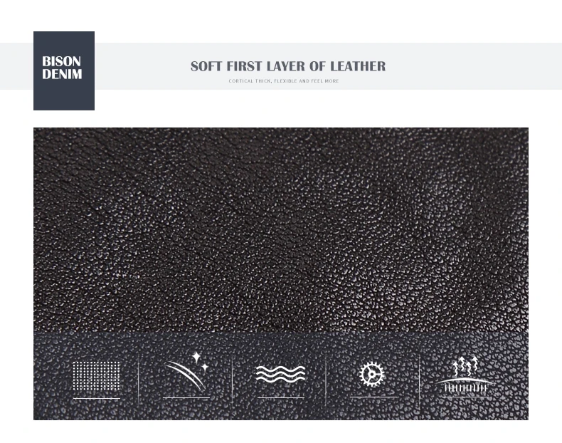 Бренд BISON DENIM, мужская кожаная сумка-клатч из натуральной кожи, деловая Повседневная вместительная сумка, мужской кошелек из воловьей кожи