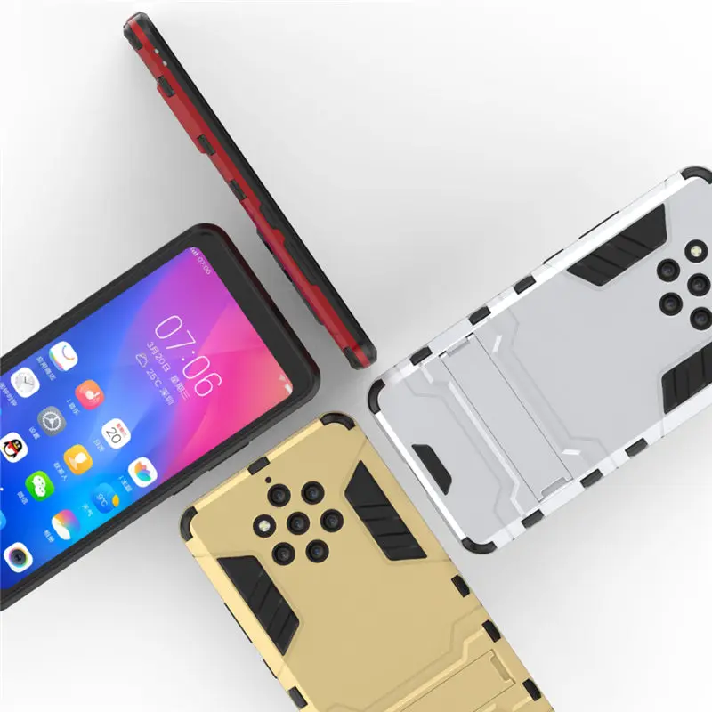 Чехол-броня для Nokia 9 PureView Защитный Гибридный Жесткий ПК из мягкой резины ТПУ 2 в 1