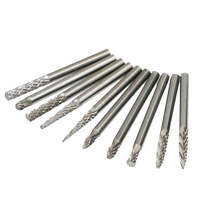 Набор роторных заусенцев из карбида вольфрама TUOSEN 20 шт./лот для аксессуаров Dremel