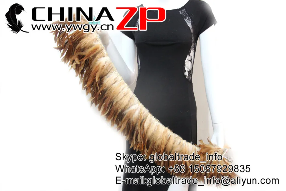 Chinazp Feathers натянутые 800 штук/цвет/пучок декольте Редкие натуральные коричневые оптом натянутые петушиные перья для секса косплей костюм