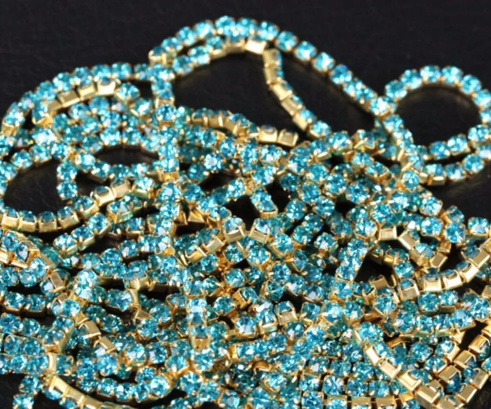 Цепочка с кристаллами в форме когтей 10 ярдов|rhinestone chain|crystal rhinestone chainrhinestone crystal chain |