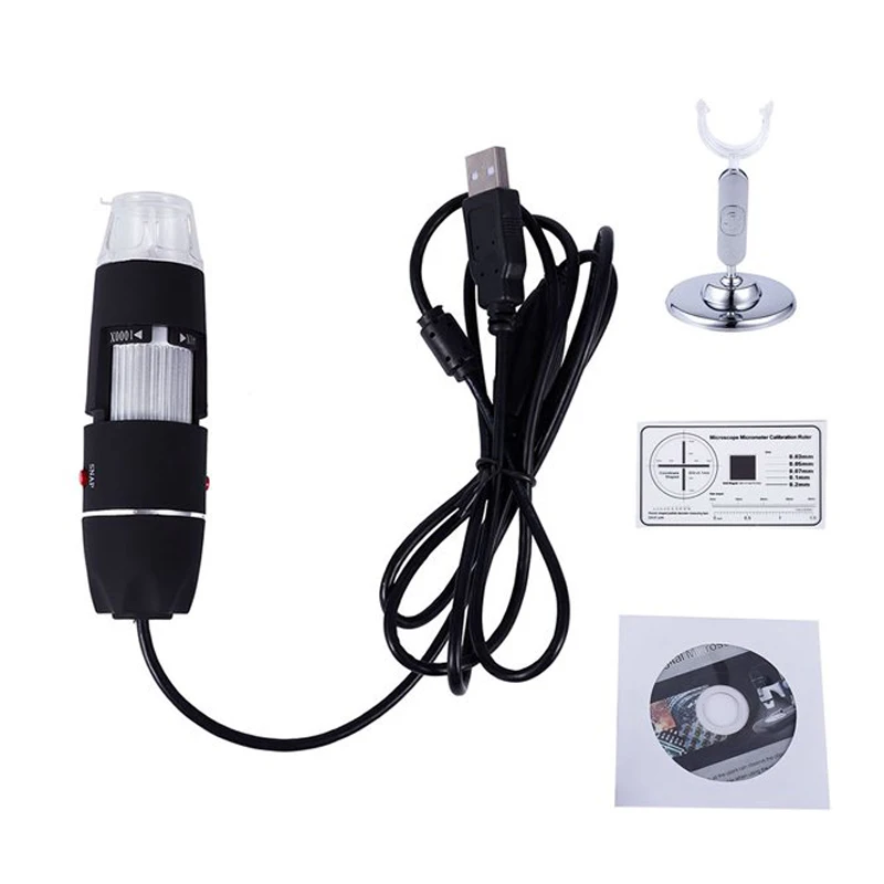 1000X зум 8 LED USB микроскоп биологический цифровая Лупа эндоскоп камера видео с