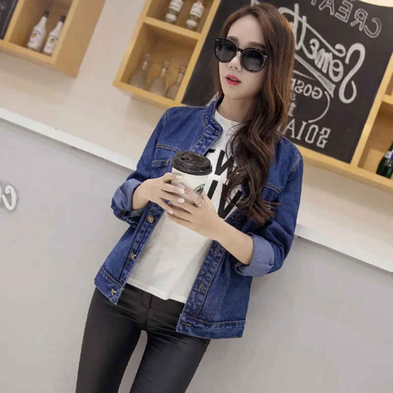 

Fashion 2020new spring/Autumn Vintage Women's Jeans Loose Denim Jacket Women Short Jean Jacket jackets for women Outwear quality