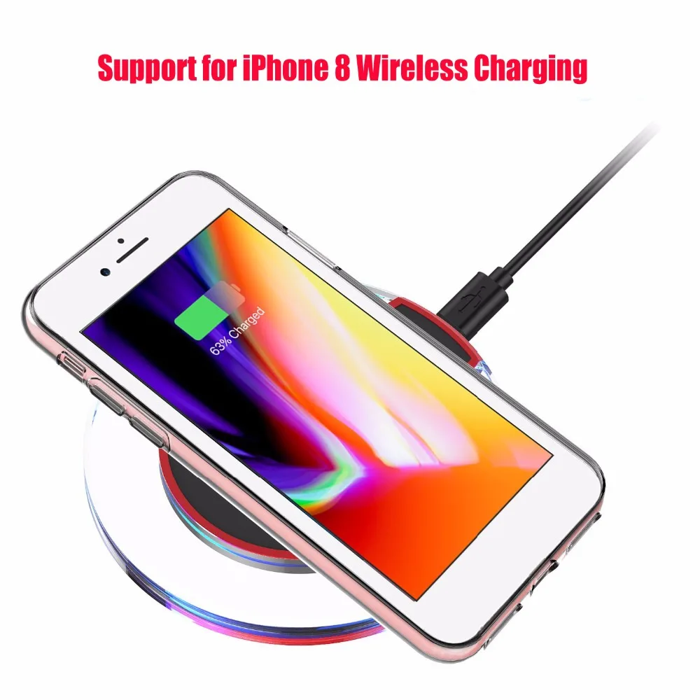 Чехол для iPhone 8 Plus Roybens Прочный гибкий мягкий прозрачный силиконовый чехол Apple 7
