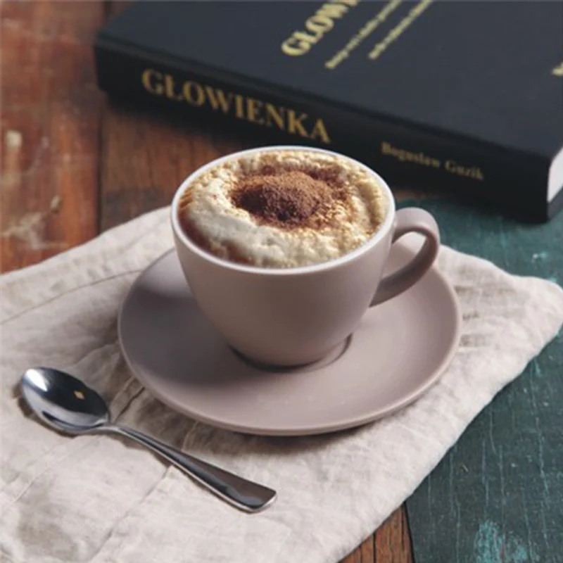 Wourmth 200 мл костяной фарфор в европейском стиле набор кофейных чашек и тарелок