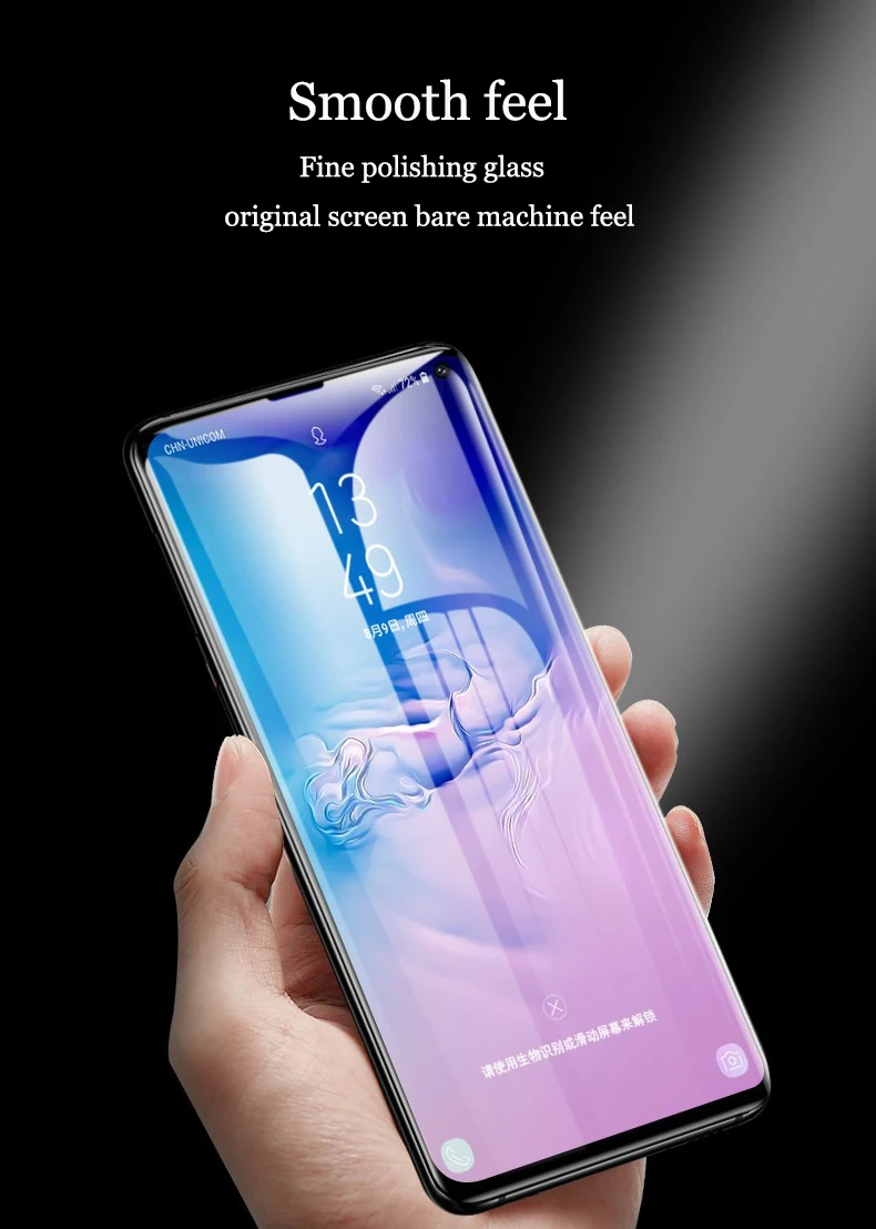 UV lamp Nano Liquid Glue Tempered Glass For Samsung s10 5G s10 s8 s9 plus Screen Protector For Galaxy s7 edge NOTE 9 8 10 pro