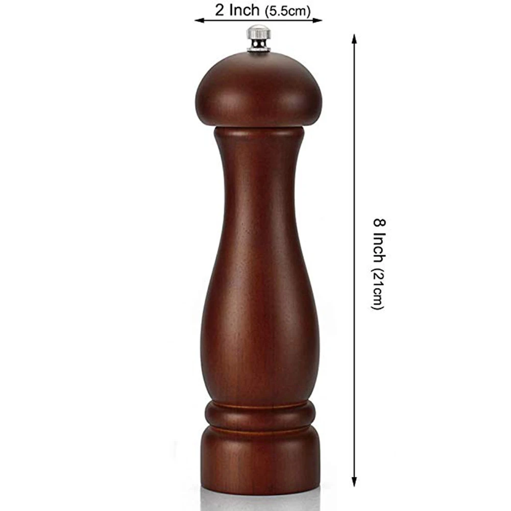 Деревянная зеркальная мельница регулируемая подставка высокий шейкер для соли