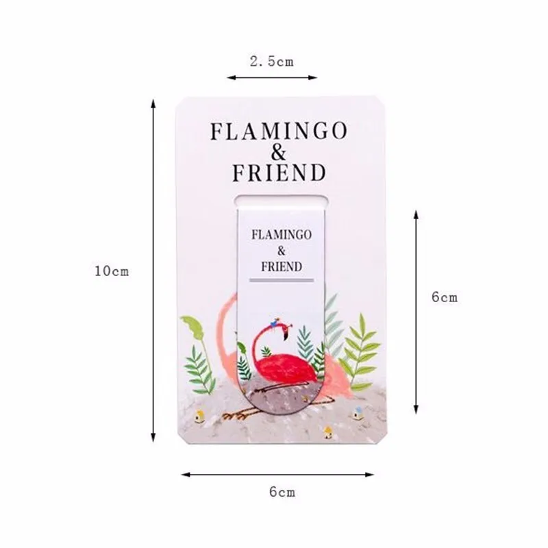 Creative Flamingo Friend Magnetic Bookmark Paper Clip Office Supply Bookmarks Papelaria Stationery School Accessories Gift | Канцтовары