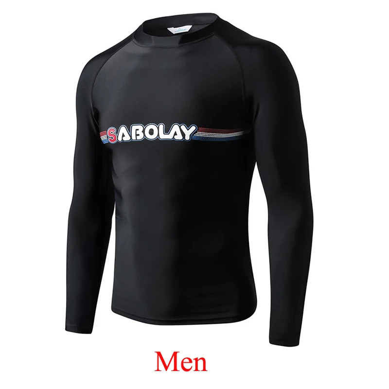 men jersey Лайкровый гидрокостюм для подводного плавания костюм для подводного плавания с длинным рукавом женский Рашгард Мужская одежда для серфинга UPF50+ УФ солнцезащитный крем - Цвет: men jersey