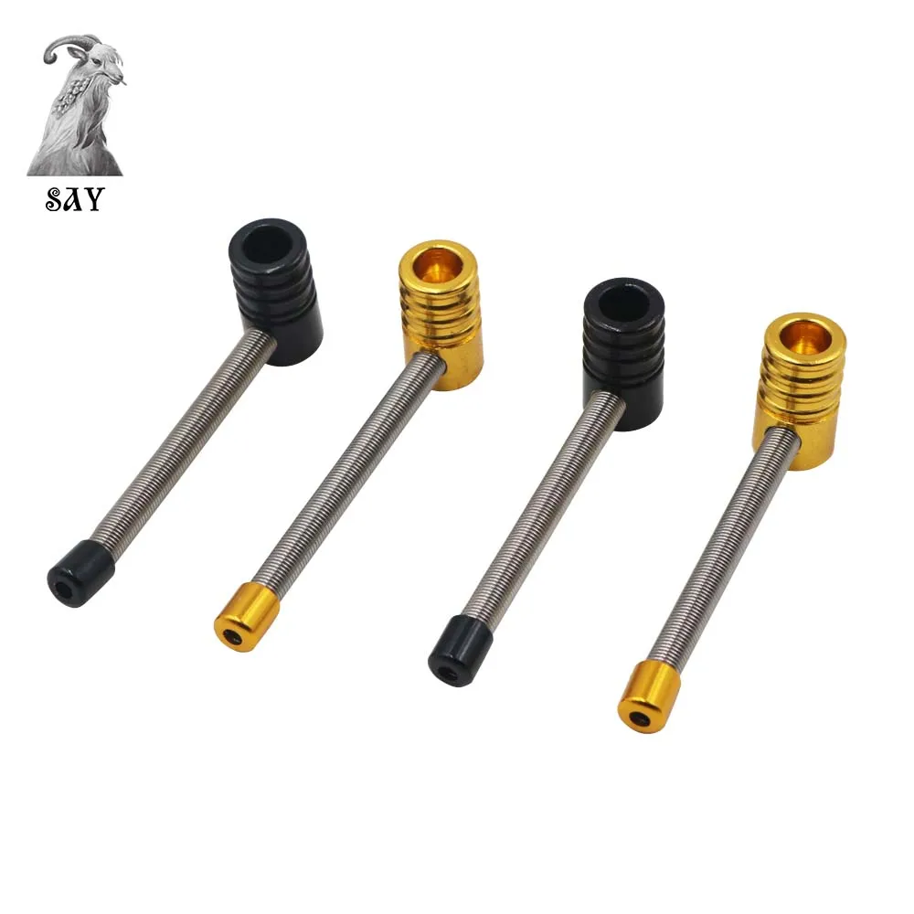 

SY New 78mm Creative Spring Metal Pipe Mini Smoking Pipe Portable Herbal Tobacco Pipe Cigarette Pipe Smoking Accessories
