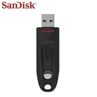 100% Оригинальный флеш-накопитель SanDisk Ultra USB 3,0 16 ГБ 32 ГБ 64 Гб карта памяти 100 МБс.с флеш-накопитель 128 ГБ 256 ГБ u-диск для ПК