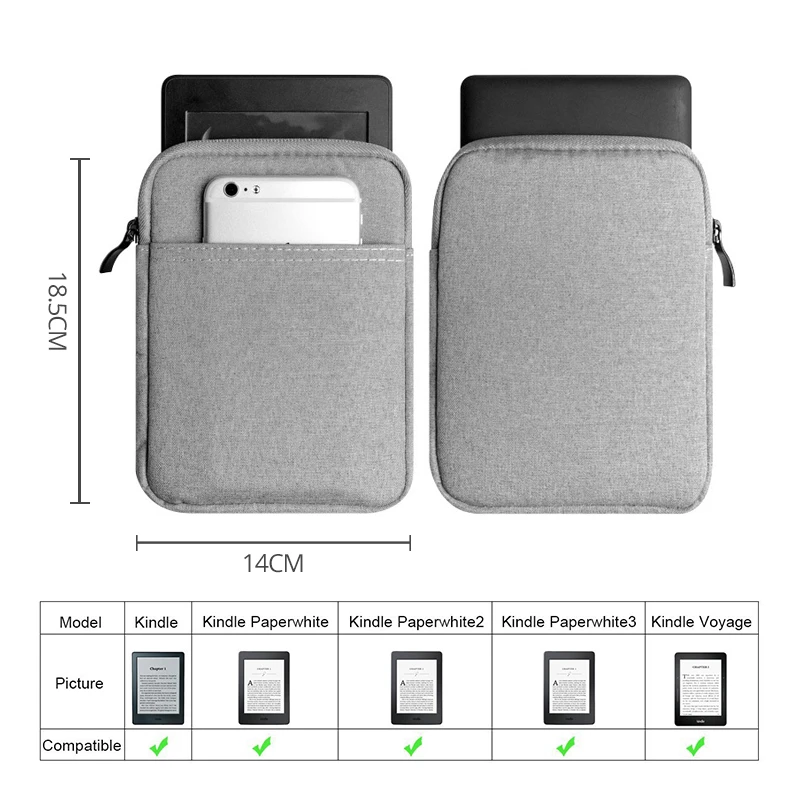 Противоударный чехол для планшета Amazon Kindle Paperwhite 1/2/3 6 &quotчехол Voyage карманной книги